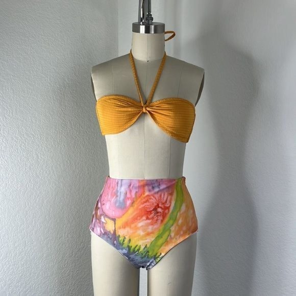 MARA HOFFMAN + NET SUSTAIN Lydia Tie Dyed Recycled Bikini Briefs - Picture 10 of 10